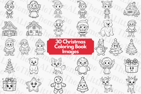 30 Festive Christmas Coloring Images: A Review for Crafters