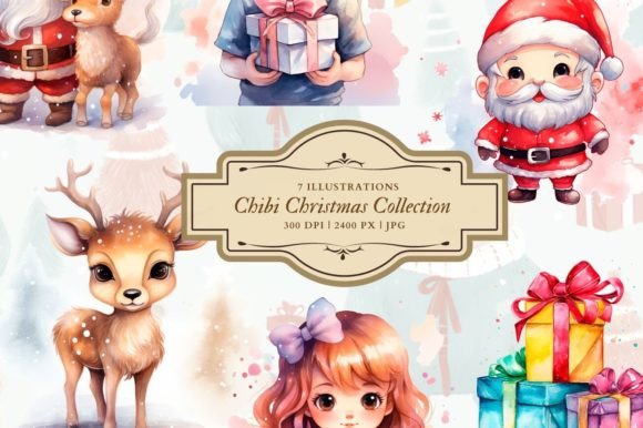 Chibi Christmas Collection: A Review for Digital Product Sellers