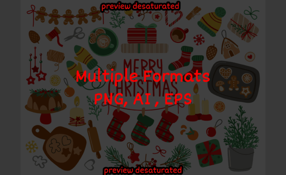 Christmas Background with Elements Decoc: A Review for Crafters & Illustrations