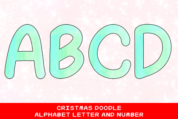 Christmas Doodle Alphabet Letter 104: Festive Illustrations for Real Crafters