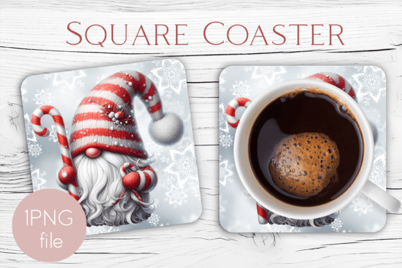 Christmas Gnome Square Coaster Cup Embroidery Review