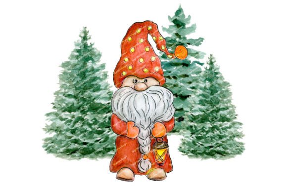 Christmas Gnome Watercolor Forest PNG: A Brand Designer's Review