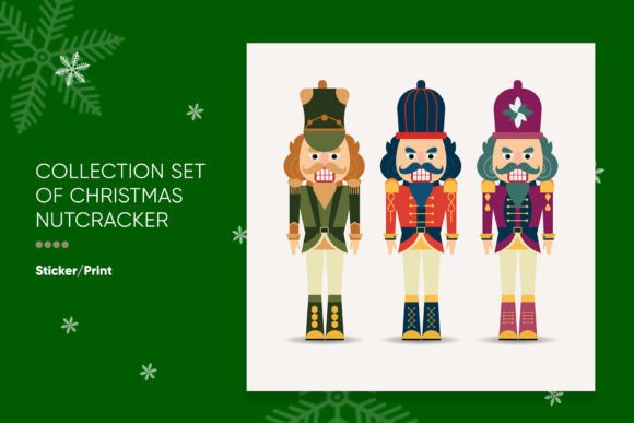 Christmas Nutcracker Set 1: Festive Illustrations for Local Branding