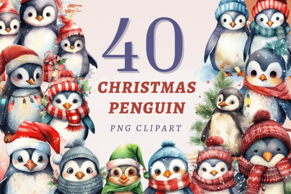 Christmas Penguin PNG Bundle: A Designer's Review of Seasonal Illustrations