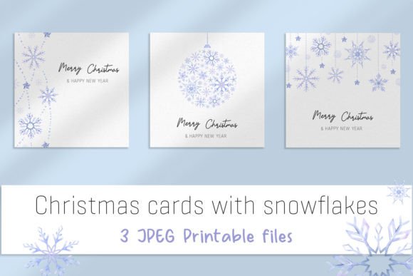 Christmas Printable Cards with Snowflake: A Designer's Review