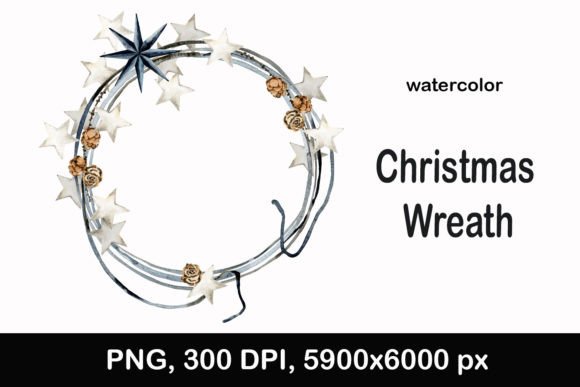 Christmas Wreath. Nordic Winter PNG: A Designer's Review of Seasonal Illustrations