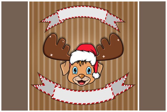 Cute Dog Head with Christmas Hat Illustrations Review